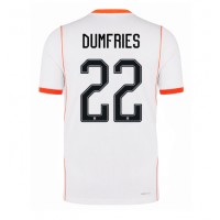 Stroje piłkarskie Holandia Denzel Dumfries #22 Koszulka Wyjazdowej MŚ 2026 Krótki Rękaw